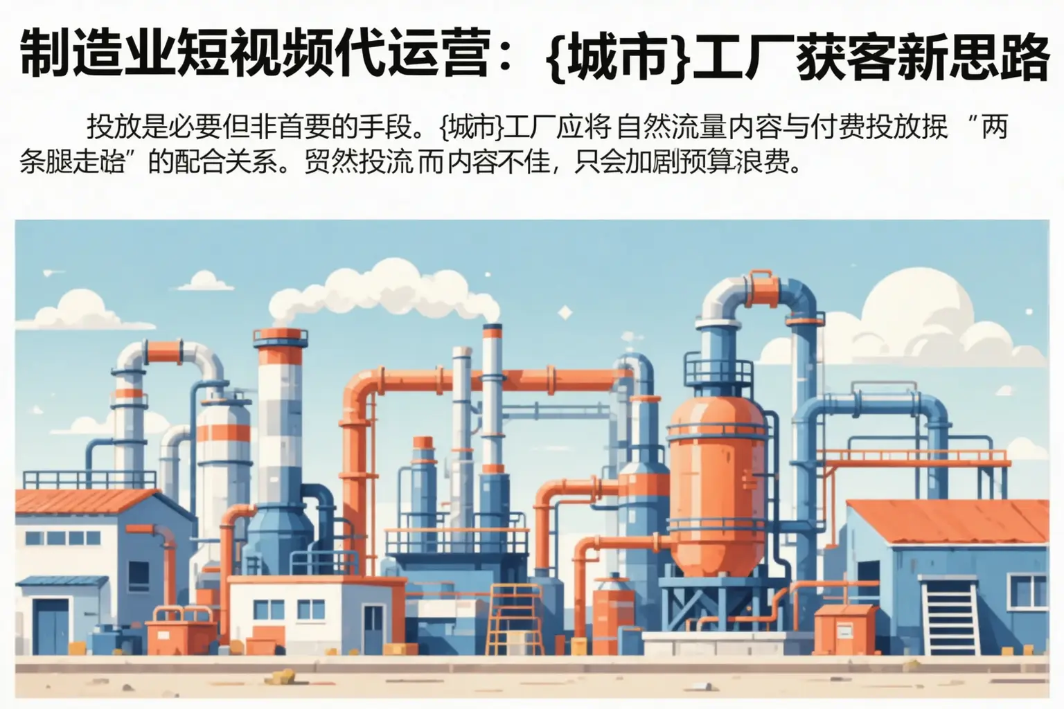 制造业短视频代运营:日土工厂获客新思路